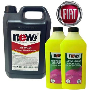 Imagem de Kit Aditivo Para Radiador Fiat + Água Fosfatada - NEWTEC