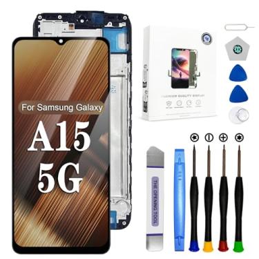 Imagem de EFAITHFIX Tela de substituição para Samsung Galaxy A15 5G com moldura de tela LCD digitalizador de 6,6 polegadas para Samsung A15 A156U A156M S156VL A156W Kit de substituição de tela sensível ao toque