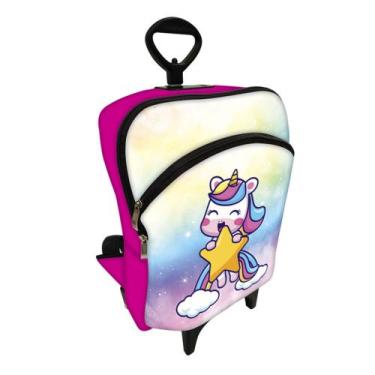 Imagem de Mochila Plus Bolsa Escolar C/ Carinho - Unicórnio Color 1 - Criarte Pr