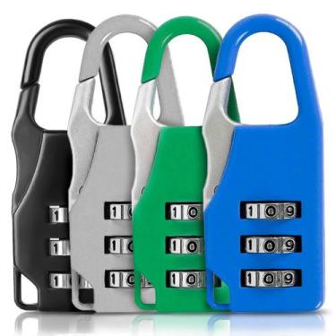 Imagem de Cadeado Armario Codigo Colorido Mala Viagem Anti Furto Top - Afastore