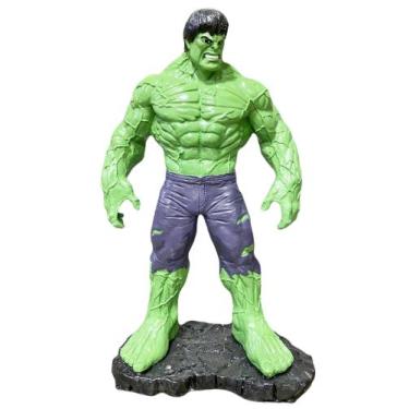 Imagem de Boneco Hulk 40cm Colecionável Estátua em Resina Miniatura Enfeite - Ga