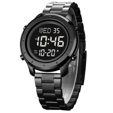 Imagem de Relógio zolohoni Black Digital Stainless Steel Waterproof Men