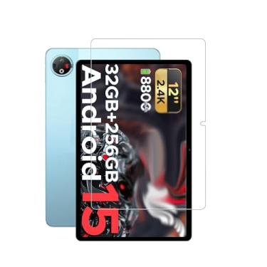 Imagem de WUNIAK Protetor de tela para tablet DOOGEE V Pad 5G Android 15 de 12 polegadas, película de vidro temperado HD resistente a arranhões para DOOGEE V Pad 5G, proteção contra quedas, sensível ao toque
