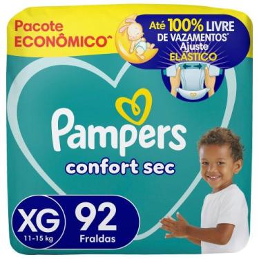 Imagem de Fralda Pampers Confort Sec XG 92 Unidades