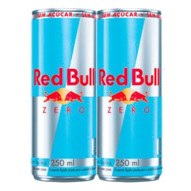Imagem de Kit 2 Energético Red Bull Zero Sem Açucar 250ml