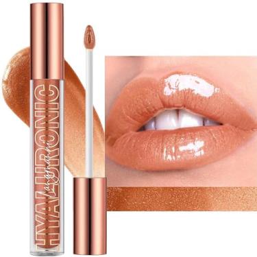 Imagem de Wavuketu Honey Lip Gloss Gloss Lip Plumper Gloss Brilho Labial Colorido Brilho Labial para Meninas Adolescentes Plumper Hidratante de Longa Duração Óleo Labial Brilhante Natural Brilhante para