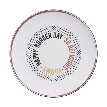 Imagem de Prato Raso Tramontina Chicago 25cm Em Porcelana Decorada