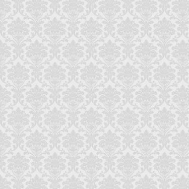 Imagem de Papel De Parede Arabesco Fundo Cinza Adesivo Quarto Sala