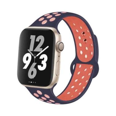 Imagem de Pulseiras De Silicone Para Apple Watch De 45mm, 44mm, 49mm, Ultra2, 40