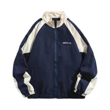 Imagem de Jaqueta Corta-vento Masculina Com Listras Refletivas, Estilo Hip Hop, 