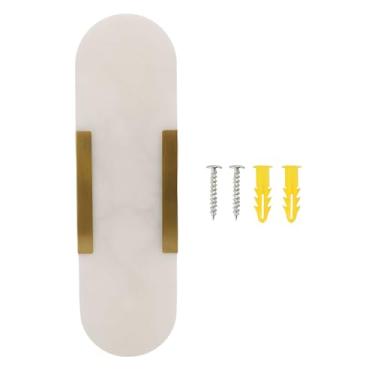 Imagem de Fafeicy Lâmpada de Parede de Mármore, Design Moderno de Luminosa Acessório de Pedra de Meados do Século de Cozinha de Cozinha de