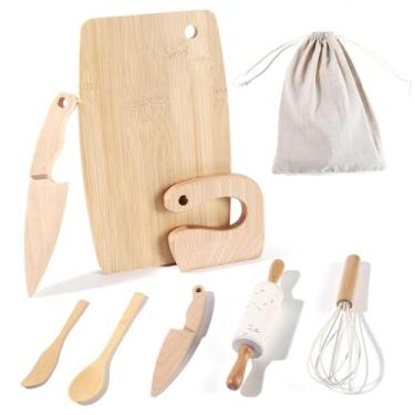 Imagem de Conjunto de cozinha IHFAIO Kids Kids Kids para cozinhar de verdade, 8 