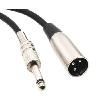 Imagem de Conector de áudio Devinal XLR macho para 6,35 mm TS mono macho 6 m