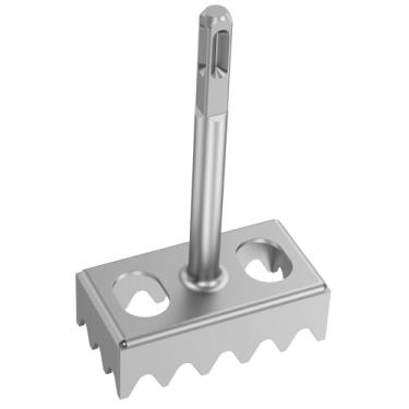 Imagem de Tzdxfgl Cortador de furo quadrado para caixa elétrica, ferramenta oscilante de cortador de saída, furador de concreto quadrado de aço para martelo rotativo SDS Plus, corte de ranhura de cimento