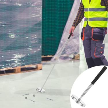 Imagem de Ferramenta de captação magnética, vassoura de ímã de unha telescópica, capacidade de tração de 16 kg, localizador de peças de parafusos extensíveis de aço inoxidável, para pregos, recuperação de metal