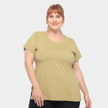 Imagem de Camiseta Wondersize Plus Size Mullet Rita Feminina, Amarelo, G