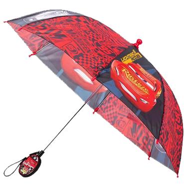 Imagem de Disney Guarda-chuva infantil para meninos, relâmpago ou Mickey Mouse para bebês e meninos, preto/vermelho, idade 3-6 EUA, Preto/vermelho, Age 3-6