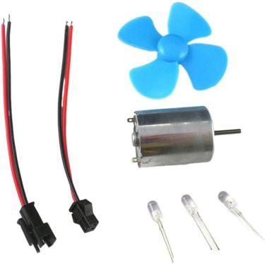Imagem de Gerador de energia de micro turbinas eólicas verticais DIY DC Power (Blue-H5)