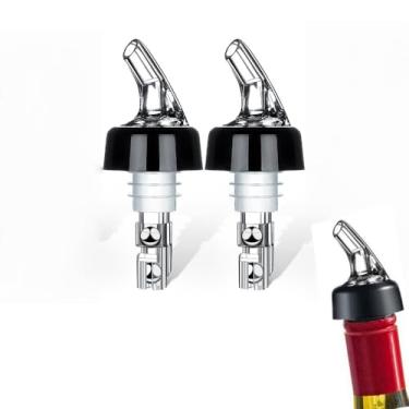 Imagem de Pacote com 2 bicos de despejo de bebidas medidos automáticos, despejadores de garrafa de licor, dosadores de garrafa de medida para álcool, dosador rápido de bebida bebida bebidas, dispensador de