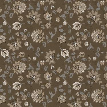 Imagem de Papel de parede floral vintage cinza escuro removível para armário e gaveta 44 cm × 118 pol. Papel de parede autoadesivo de vinil de flores e folhas para decoração de banheiro, quarto e cozinha