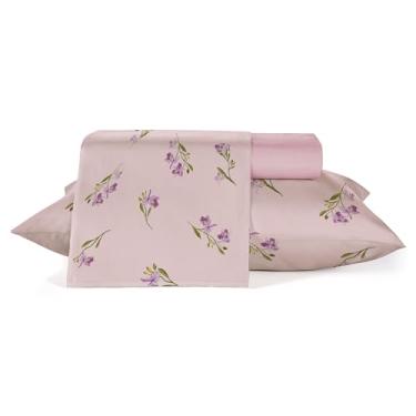 Imagem de Jogo Roupa de Cama Casal 4 peças, 100% algodão 120 fios Teka Crystal