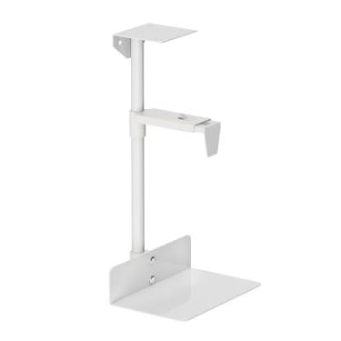 Imagem de Suporte para computador embaixo da mesa e da parede, suporte de torre de CPU sob a mesa ajustável em altura e largura, suporte de estojo de computador comporta 21 kg, suporte giratório de PC de 360°