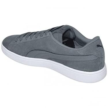 Imagem de Tênis Smash V2 Bdp, Puma, Adulto Unissex, Cinza/Preto/Branco, 43