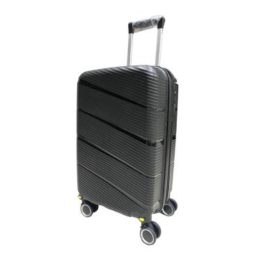 Imagem de Mala De Bordo 10Kg Polipropileno Inquebrável Preta Giratória