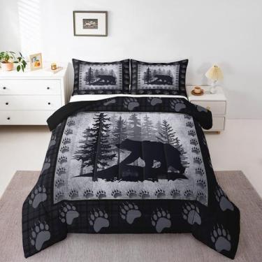 Imagem de Conjunto de edredom Castle Fairy Bear Print para crianças king size ci