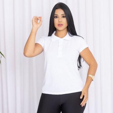Imagem de Camisa Gola Polo Feminina Ótimo Acabamento Tecido Premium - MULTI MARC
