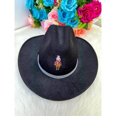 Imagem de Chapéu Preto para Meninas Boiadeira e Junino - Festa Junina - Fabuloso