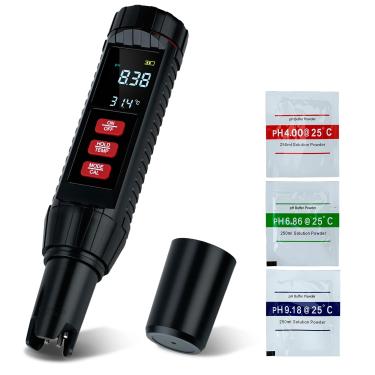 Imagem de Mcbazel Testador digital atualizado de sal de piscina e medidor de PH, testador de água 7 em 1, salinidade, pH, temperatura, EC, S.G., ORP e medidor TDS para aquário, piscinas, banheira de