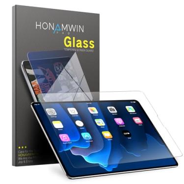 Imagem de HONAMWINPRO Película protetora de tela para iPad Pro 12,9 de vidro temperado HD iPad Pro 12,9 protetor de tela