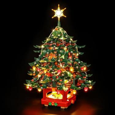 Imagem de BRIKSMAX Iluminação LED para ícones LEGO Família Árvore de Natal 41843, Conjunto de Luz Compatível com Blocos de Construção - Sem Conjunto de Lego, Luz Decorativa Premium para Modelo para Decoração de