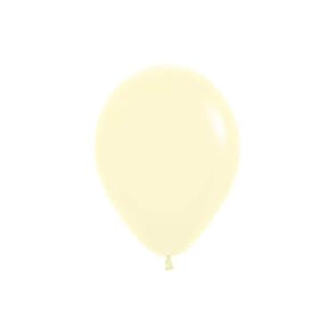 Imagem de Balão Latex Festa Pastel Mate Decorativo Amarelo R5 com 50un