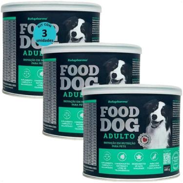 Imagem de Food dog adulto 100g nutrição para cães adultos kit com 3 - BOTUPHARMA