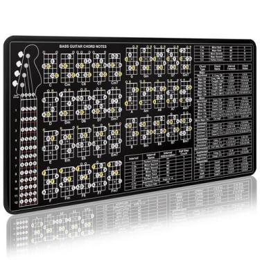 Imagem de Tapete de treino de baixo Enjoyard de 4 cordas com notas de escala