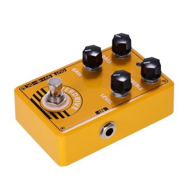 Imagem de Domary Pedal de Efeito de Guitarra D8 Overdrive, Baixo, Agudos, Controles de Nível de Ganho, Amarelo