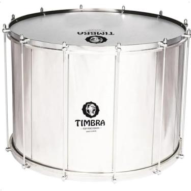 Imagem de Surdo Axé de 22 Polegadas por 40 cm em Alumínio com Aro Cromado e Pele de Napa - 8248