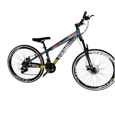 Imagem de Bicicleta 26 VikingX Tuff25 21v Indexada Freeride Freio Disco Mecânico Pneu Slick Fino Fx1.50-Unissex