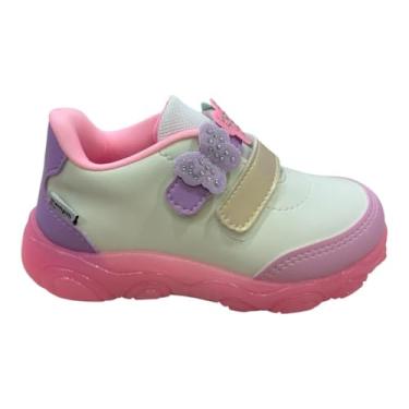 Imagem de Tênis de Led Infantil Feminino Liz Luz Borboletas Colorido (Colorido, BR, Criança de 4 a 8 anos, Numérico, P, 27)