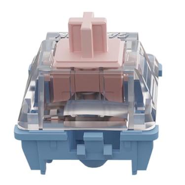 Imagem de DRAOZA Interruptores melódicos GATERON, interruptores clicky, interruptores pré-lubrificados de 60 gf de 5 pinos para teclado mecânico MX (36 peças)