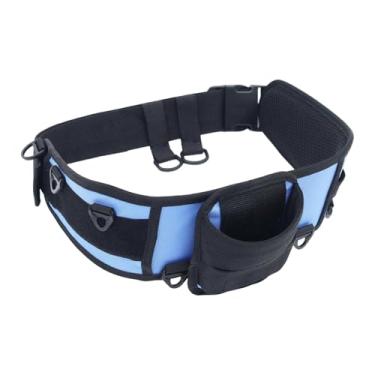 Imagem de KiBcsLic Cinto de pesca, suporte portátil para vara de pesca, suporte para vara de fundição para pescadores, barcos de pesca, mulheres e homens, Azul