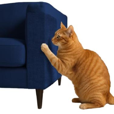 Imagem de Arranhador Protetor Adesivo Gatos Pet Sofá, Cama e Moveis Premium - 3 Tamanhos (Azul, 200X50cm)