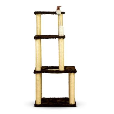 Imagem de Arranhador Torre para Gatos com Cama Confortável Brinquedo grande (Cappuccino)