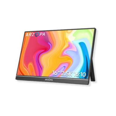 Imagem de Monitor Portátil Arzopa Z1rc 16 2.5k Qhd Ips 60hz Usbc Hdmi, Preto