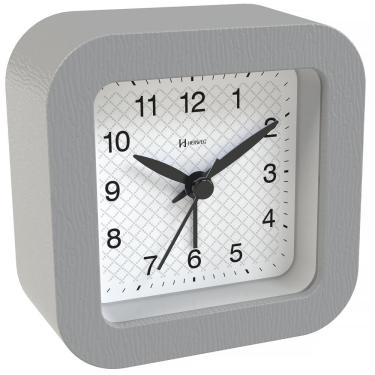 Imagem de Despertador Quartz Herweg Ref: 2655-024 Cinza Quadrado