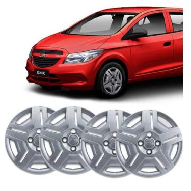 Imagem de Jogo 4 Calotas Aro 14 Roda Pecas Genuinas Gm Onix prisma celta meriva 