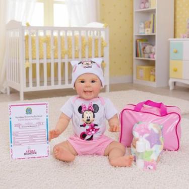 Imagem de Bebê Boneca Reborn Menina Mayze Corpo Em Silicone Com Bolsa Maternidad