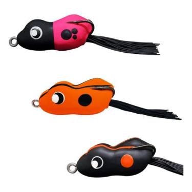Imagem de Kit 3 Iscas Frog Matadeira Monster Frog 4,8cm Sapinho Traira, Monster 